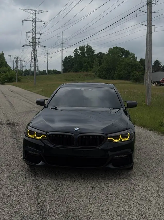BMW 5 Series, Yellow DRL conversion, at PRM Eurowerks in Cary IL
