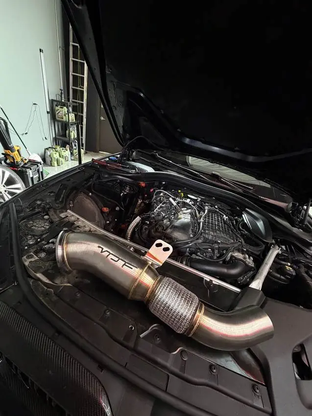 BMW, Charge pipe install, at PRM Eurowerks in Cary IL